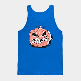 Pumpkin Eating Girl Tank Top